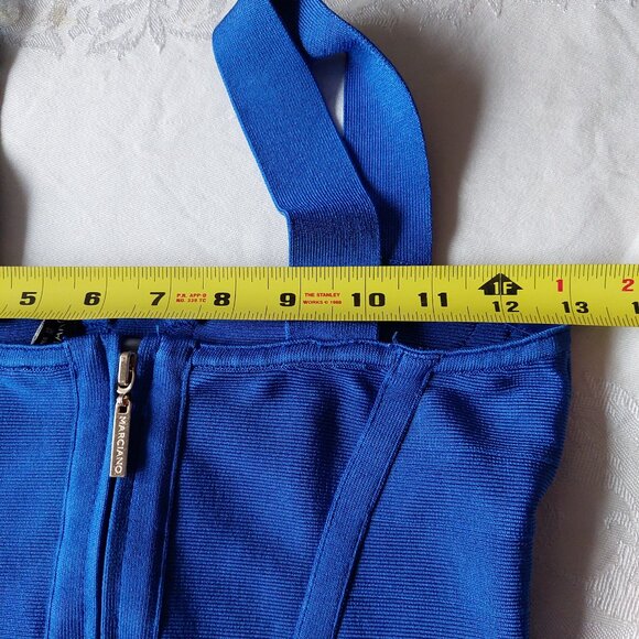 Marciano Bandage Mini Blue Dress, XS - Picture 6 of 8